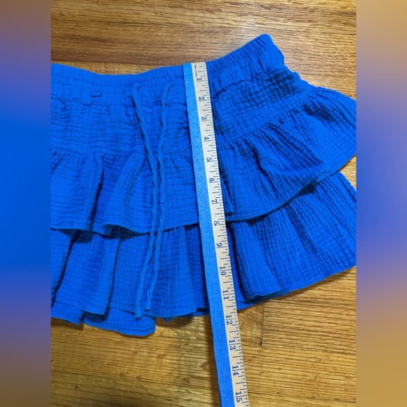 Day + Moon Blossom Cascade Mini Skort In Blue Medium (a3 - Picture 4 of 12